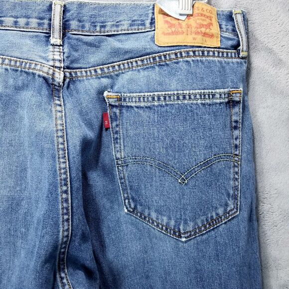 Levis jeans Mens 36×30 Blue Regular Straight Denim - Picture 9 of 13